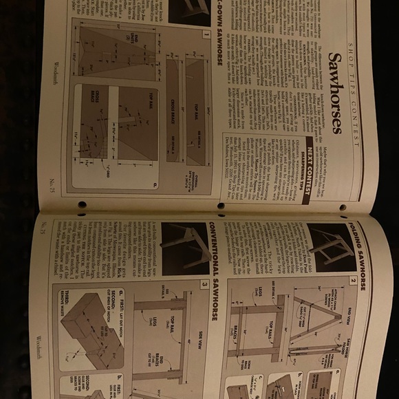 🎉5/$10🎉 Woodsmith magazine number 75 June 1991 eight sided patio table - Picture 8 of 8